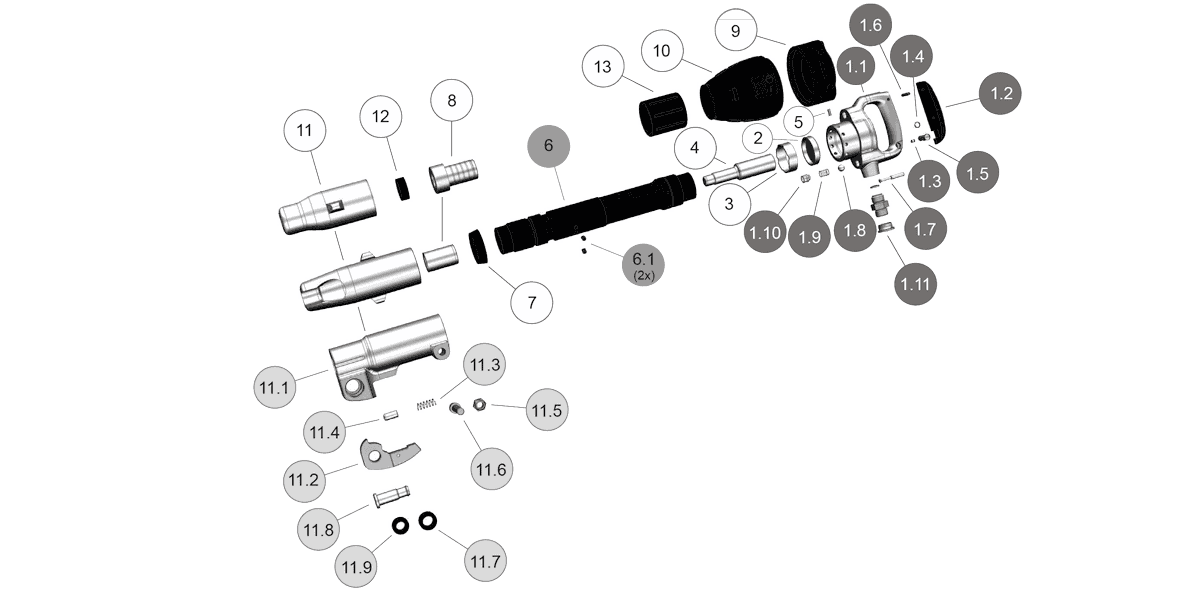 Explosionszeichnung BA13FH