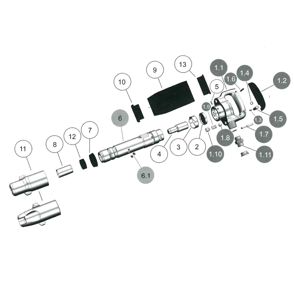 Explosionszeichnung BA9GFK