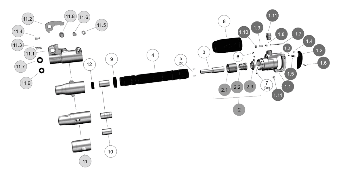 Explosionszeichnung BL13FH