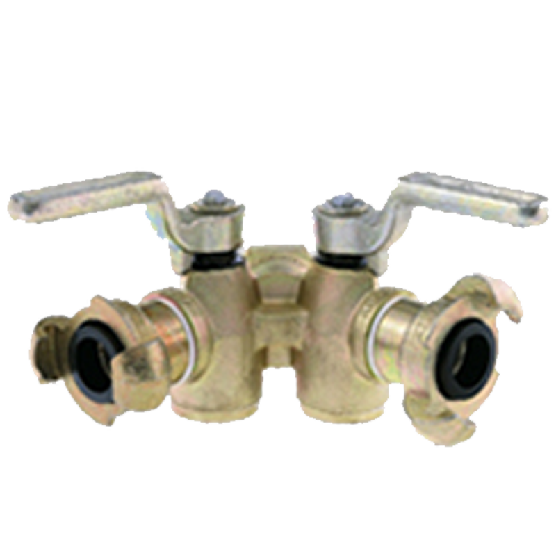 Doppelkugelhan-Druckluftanschluss